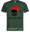 Чоловіча футболка HO HO HO! Темно-зелений фото