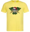 Мужская футболка Christmas skull Лимонный Мужская футболка Christmas skull Лимонный фото