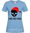 Женская футболка HO HO HO! Голубой фото