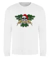 Світшот Christmas skull Білий Світшот Christmas skull Білий фото