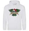 Мужская толстовка (худи) Christmas skull Серый меланж Мужская толстовка (худи) Christmas skull Серый меланж фото