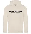 Мужская толстовка (худи) Born to fish (forced to work) Таш фото
