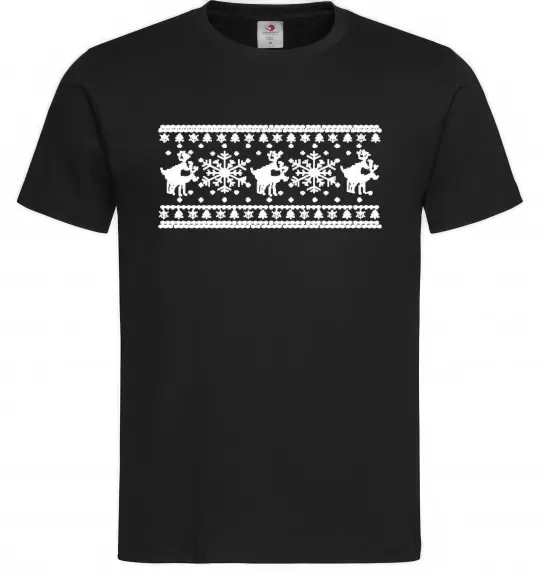 Мужская футболка Олені Черный фото