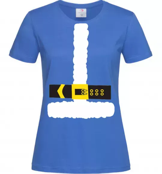 Женская футболка Костюм Санти Ярко-синий фото