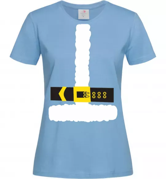 Женская футболка Костюм Санти Голубой фото