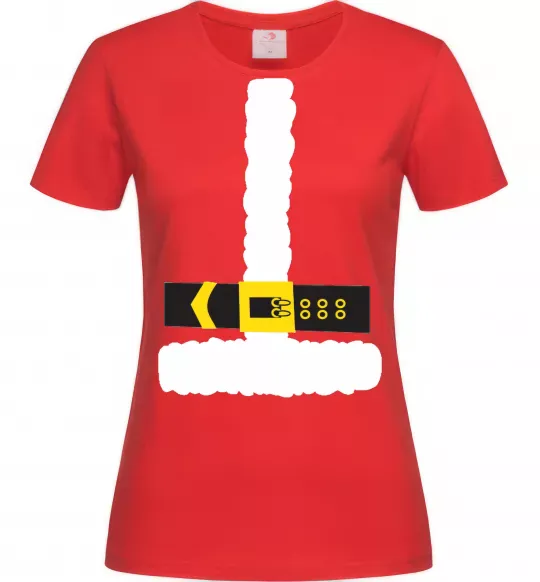 Женская футболка Костюм Санти Красный фото