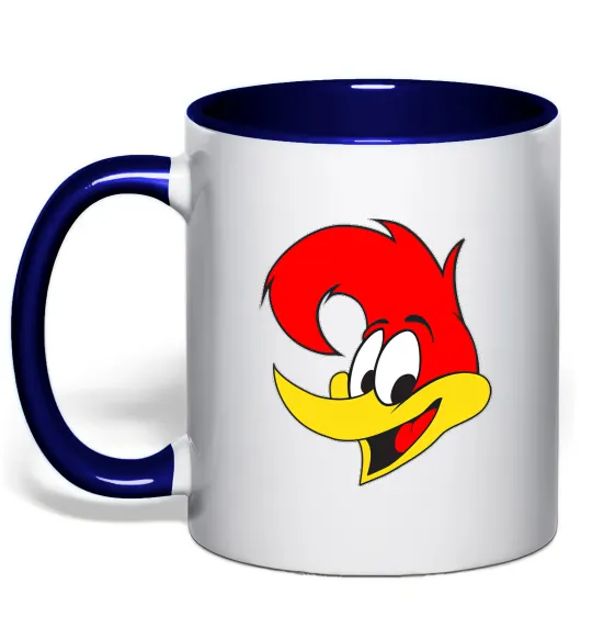 Чашка з кольоровою ручкою WOODY WOODPECKER Глибокий темно-синій фото