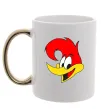 Чашка з кольоровою ручкою WOODY WOODPECKER Золото фото