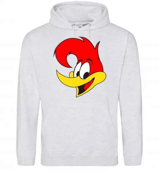Мужская толстовка (худи) WOODY WOODPECKER Серый меланж фото