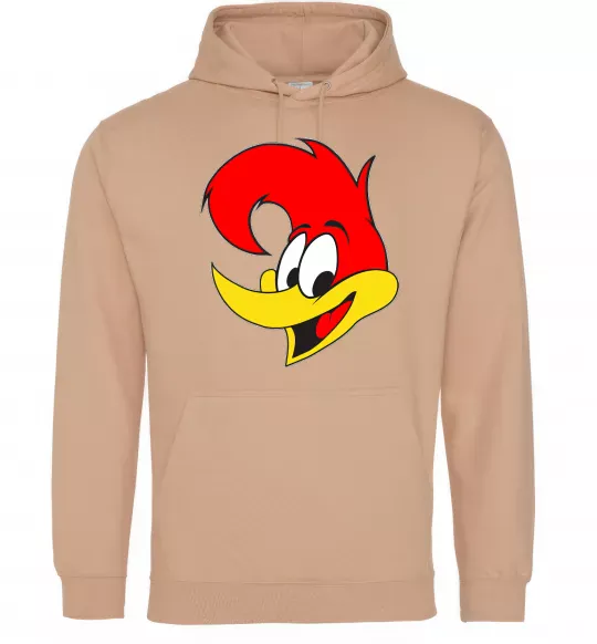 Мужская толстовка (худи) WOODY WOODPECKER Песочный фото
