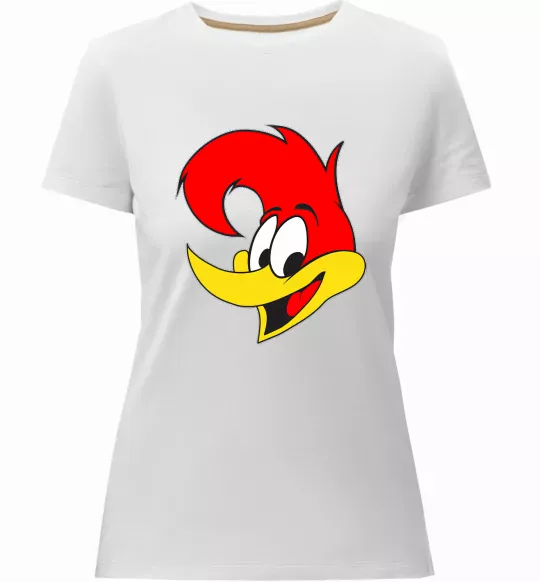 Женская премиум футболка WOODY WOODPECKER Белый фото