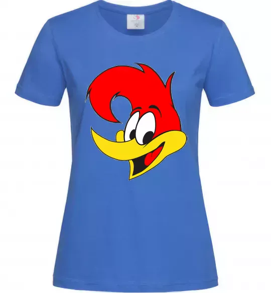 Жіноча футболка WOODY WOODPECKER Яскраво-синій фото