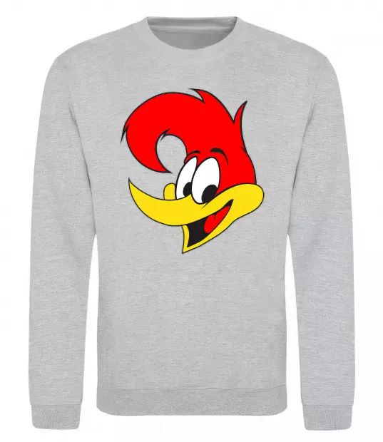 Світшот WOODY WOODPECKER Сірий меланж фото
