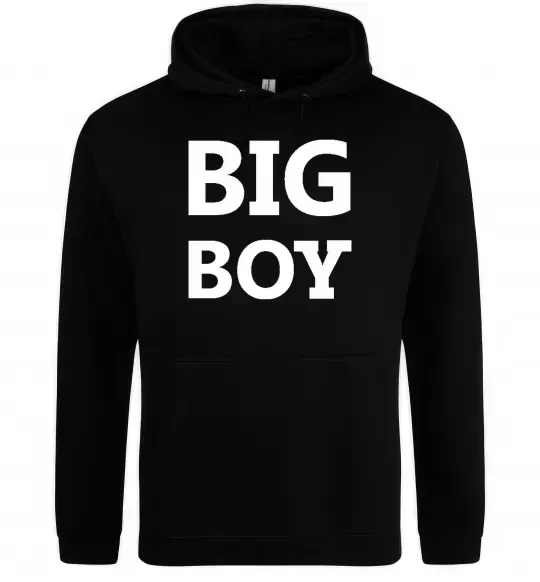 Мужская толстовка (худи) BIG BOY Черный фото