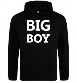 Мужская толстовка (худи) Ваш принт Черный фото