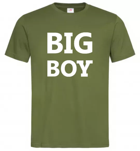 Чоловіча футболка BIG BOY Оливковий фото