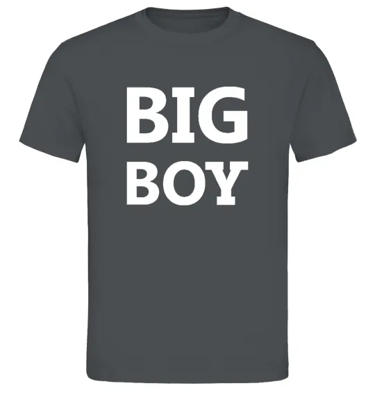Чоловіча футболка BIG BOY Графіт фото
