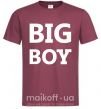 Мужская футболка BIG BOY Бордовый фото