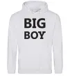 Мужская толстовка (худи) BIG BOY Серый меланж фото