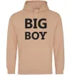 Мужская толстовка (худи) BIG BOY Песочный фото