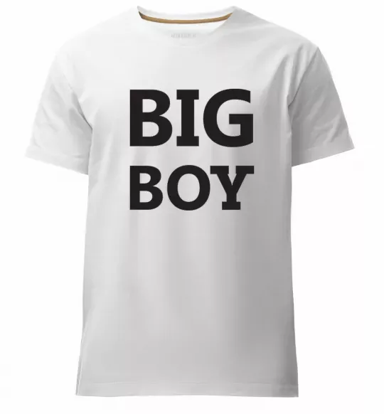 Чоловіча преміум футболка BIG BOY Білий фото