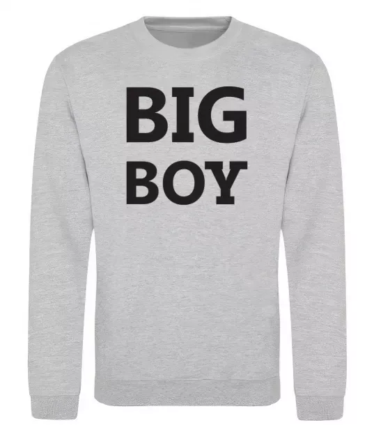 Свитшот BIG BOY Серый меланж фото