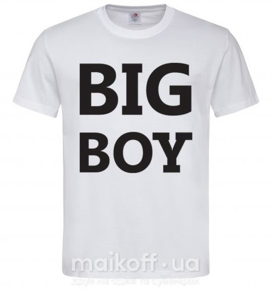 Мужская футболка BIG BOY Белый фото