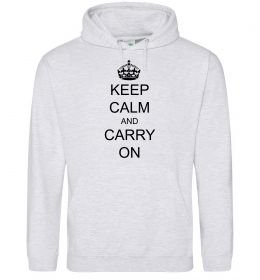 Чоловіча толстовка (худі) KEEP CALM AND CARRY ON