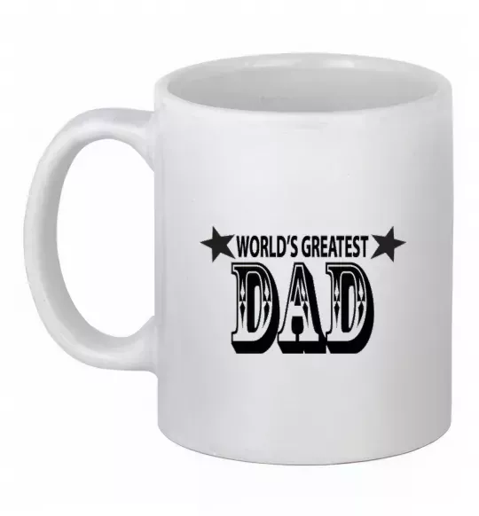 Чашка керамическая WORLD'S GREATEST DAD Белый фото