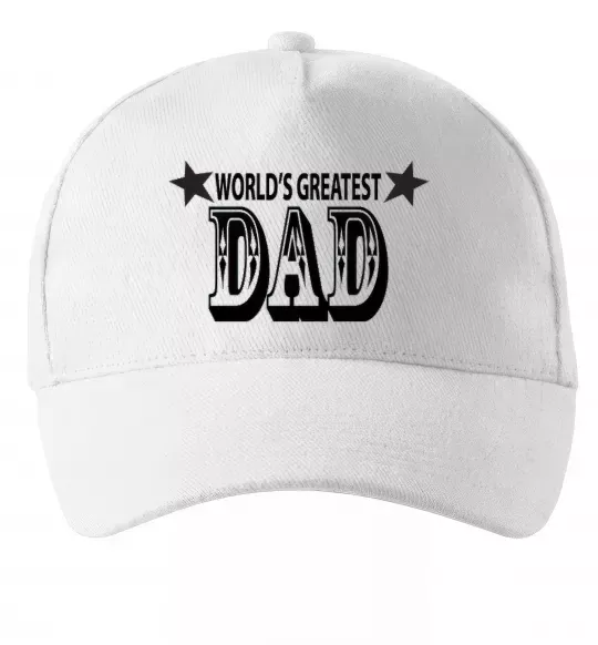 Кепка WORLD'S GREATEST DAD Белый фото