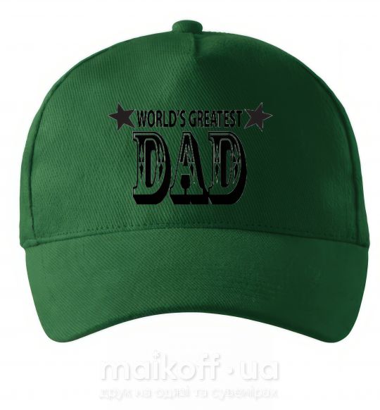 Кепка WORLD'S GREATEST DAD Темно-зелений фото