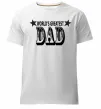 Чоловіча преміум футболка WORLD'S GREATEST DAD Білий фото