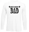 Лонгслив WORLD'S GREATEST DAD Белый Лонгслив WORLD'S GREATEST DAD Белый фото