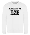 Свитшот WORLD'S GREATEST DAD Белый фото