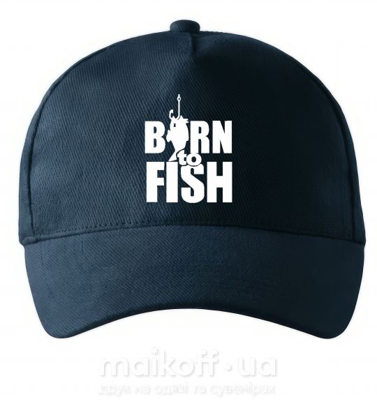 Кепка BORN TO FISH Темно-синий фото