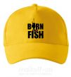 Кепка BORN TO FISH Солнечно желтый фото