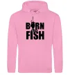 Чоловіча толстовка (худі) BORN TO FISH Рожевий Чоловіча толстовка (худі) BORN TO FISH Рожевий фото