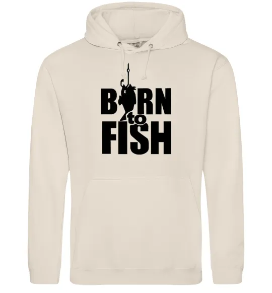 Мужская толстовка (худи) BORN TO FISH Таш фото
