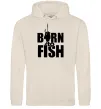 Мужская толстовка (худи) BORN TO FISH Таш фото