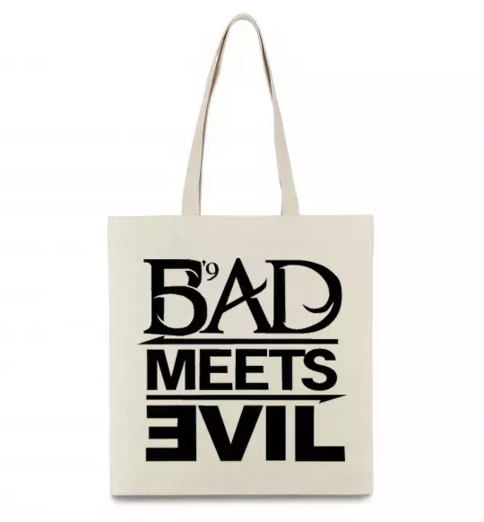 Эко-сумка BAD MEETS EVIL Бежевый фото