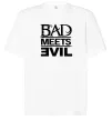 Футболка Оверсайз BAD MEETS EVIL Белый фото