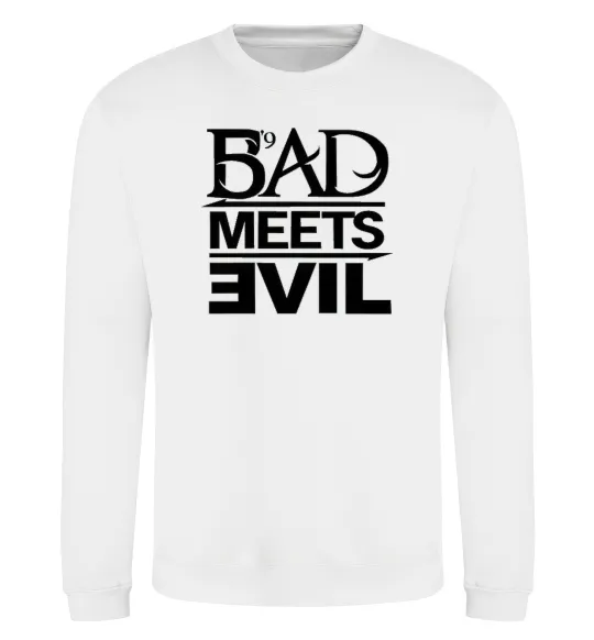 Свитшот BAD MEETS EVIL Белый фото
