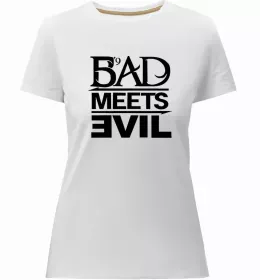 Женская премиум футболка Slim shady Черный фото