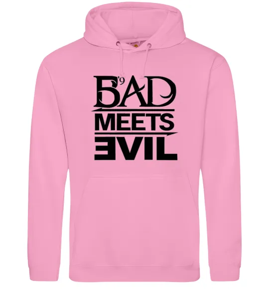 Чоловіча толстовка (худі) BAD MEETS EVIL Рожевий фото