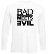 Лонгслив BAD MEETS EVIL Белый фото