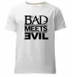Чоловіча преміум футболка BAD MEETS EVIL Білий фото