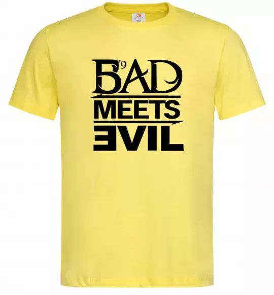 Чоловіча футболка BAD MEETS EVIL Лимонний фото