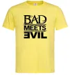 Чоловіча футболка BAD MEETS EVIL Лимонний фото