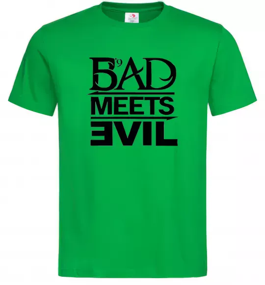Чоловіча футболка BAD MEETS EVIL Зелений фото