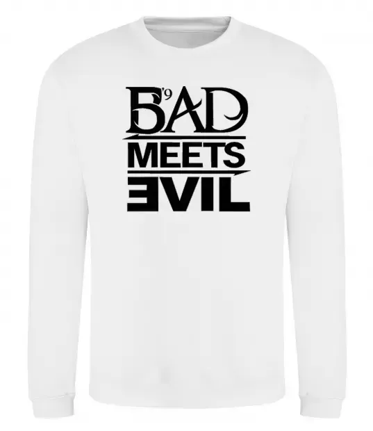 Свитшот BAD MEETS EVIL Белый фото